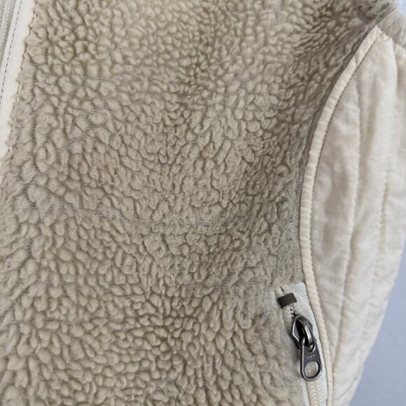 Patagonia Better Sweater Vest Zip-Up Fleece Knit Natural W/Mushroom Brown Tan M - Picture 10 of 10